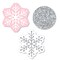 Big Dot of Happiness Pink Winter Wonderland - Shaped Holiday Snowflake Birthday Party or Baby Shower Cut-Outs - 24 Count